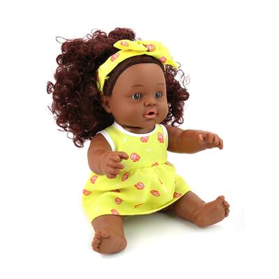 China Soft hot sale doll girl rubber black puppen gebraucht china verdadera muneca,play toys americans girl doll for sale