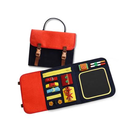 China Busy bag design developing sensory board toddler autism toys activity toddlers intelligence toddlers board learning toys montessori educational toys for sale