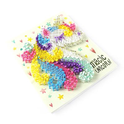 China Eco-friendly Material String Art Kits Craft Kit For Children , Diy Toys Lovers Gifts Township String Art Kit Toys for sale