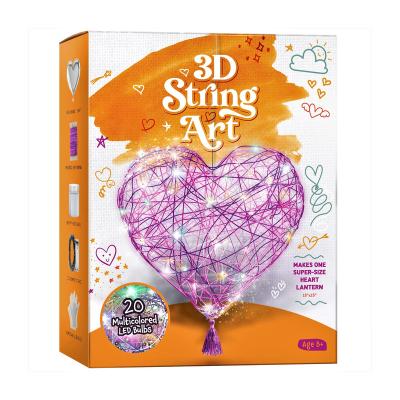 China Develop Intelligence Kids 3D Baby Craft DIY Kit Christmas Educational Adult String Art Craft DIY Kit Set Toy Nails Supplies for Kid Adult 9-12 Girl for sale