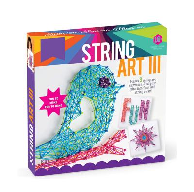 China Develop Intelligence Kids 3D Baby Craft DIY Kit Christmas Educational Adult String Art Craft DIY Kit Set Toy Nails Supplies for Kid Adult 9-12 Girl for sale