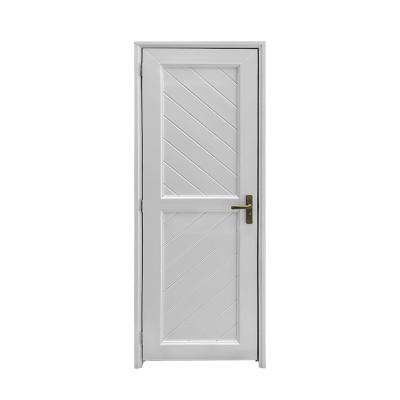 China Waterproof Factory EDM Cheap Upvc Bathroom Door Metal UPVC Doors With Frame For Houses for sale