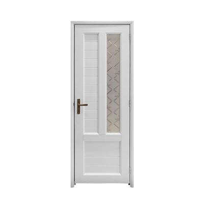 China Waterproof Wholesale Price Sliding Glass Interior Door Bathroom Plastic Door upvc Door for sale