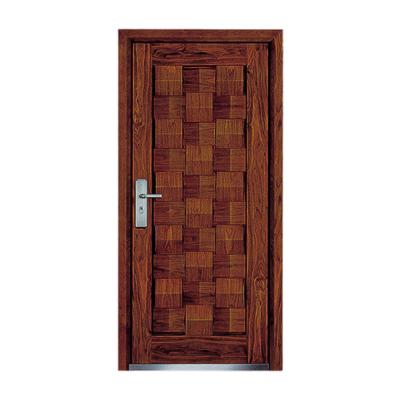 China Anti-Theft Wholesale Security Steel Exterior Door Security Steel Wooden Armored Entrance Door for sale