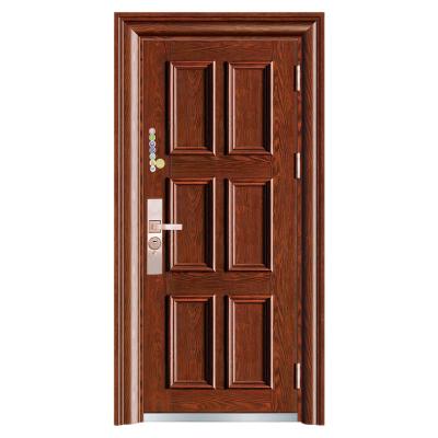 China Anti-Theft Strength Factory Simple Style Security Anti-Theft Door Iron Door for Hotel for sale