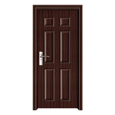 China Sound Insulation Custom Cheap PVC Doors Wooden Door Simple Design Room PVC Door for sale