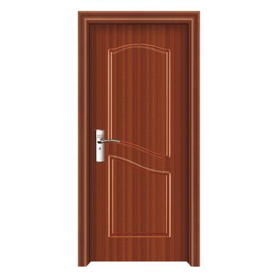 China Sound Insulation Wholesale price simple interior wooden door pvc bathroom door for sale