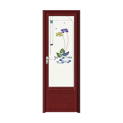 China Factory Custom Tempered Glass Bathroom Door Aluminum Alloy Toilet Door Waterproof for sale