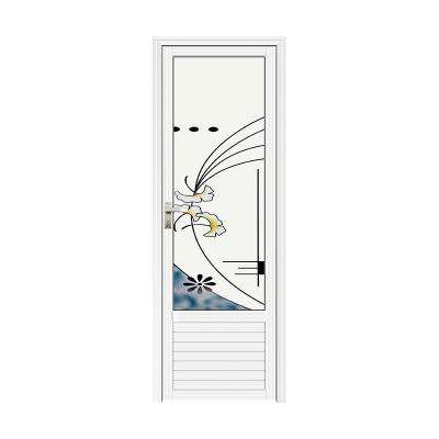 China Aluminum alloy waterproof cheap door modern waterproof interior bathroom door for sale