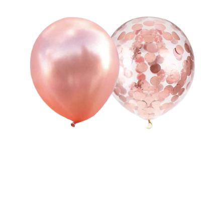 China Wholesale 12inch Rose Gold Wedding Baby Shower Birthday Party Decoration Disposable Eco-friendly Latex Balloons Balloons Supplies for sale