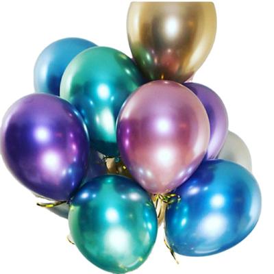 China Hot Sale Amazon Chrome Metallic Chrome Disposable Wedding Baby Shower Eco-Friendly Latex Balloons Party Decorations for sale