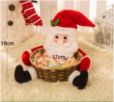 China Eco-friendly Best Selling Party Gift Fruit Container Christmas Decoration Storage Candy Basket for sale