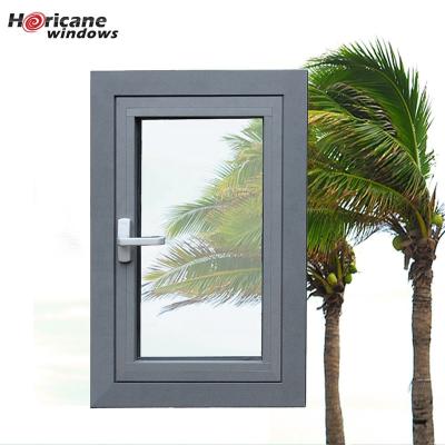 China New Folding Screen Design Florida Casement Windows Hurricane Proof Impact Windows With Florida Approval for sale