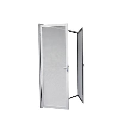 China High Quality Custom Folding Screen NFRC AS2047 Standard Safe Retractable White Aluminum Screen Doors For Homes Patio Doors for sale