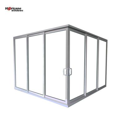 China Superhouse Modern White Aluminum Sliding Doors 8 Ft Sliding Glass Doors NFRC AS2047 Standard for sale