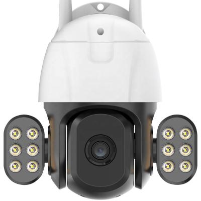 China Human Motion Tracking New Arrival 2.8 Inch Double Lights AI Human Detection Alarm WIFI Dome IP PTZ Camera for sale