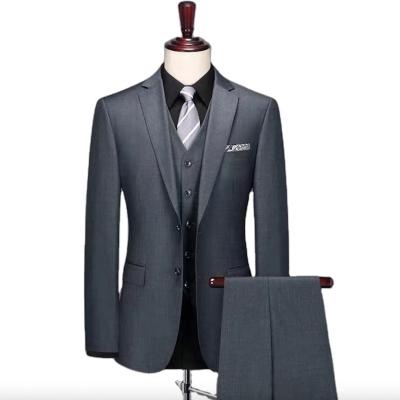 China New popularity Anti-wrinkle 2022 hot sale woolen products male business casual men's formal suit for sale