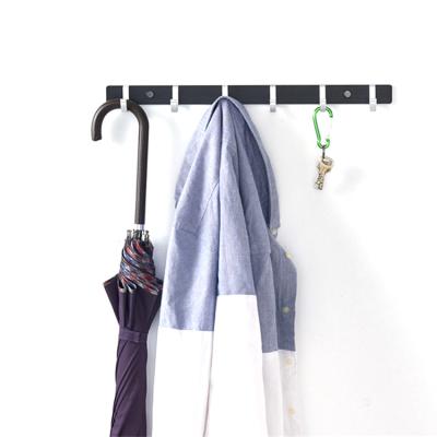 China Modern Wall Mounted Robe Hook Rack Hanger Aluminum Multifunctional Metal Coat Clothes Hook for sale