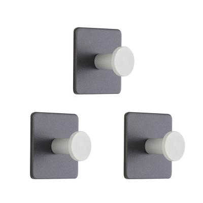 China Modern Decorative Single Wall Hook Self Adhesive Kitchen Bathroom Clothes Wall Hook for sale