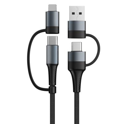 China PD 60w High Power Fast Charging OEM Braided PD 4 In 1 Cable 60W Type C To Type C 5A Fast Charging Usb C To Light 20W PD Data Line For IPhone for sale