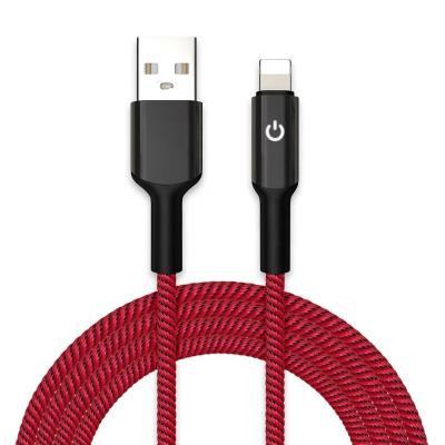 China Sync Power Off With New Led Display Smart Power Off Data Cable USB Cable With LED Light For Type-C Phone iPhone Android Charger for sale