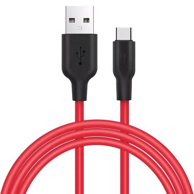 China Quick Data Transfer Round Cable Food Silicone Type C Cable USB Charger 3A Fast Charging Data Cable For Phone Device for sale