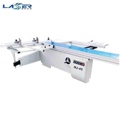 China Horizontal Semi Automatic With Digital Readings Woodworking Sliding Saw Machine 45 Degree For MDF Wood Board for sale