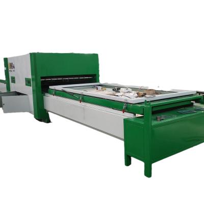 China Shandong automatic up and down door PVC sheet vacuum membrane press machine of different types for sale