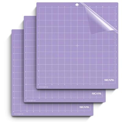 China Nicapa 12x12 inch 3 Mats StrongGrip Cutting Mat for Silhouette Cameo 4/3/2/1Strong Adhesive Sticky Quilting Cutting Mats Other for sale