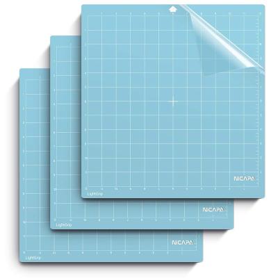 China Crafts Nicapa LightGrip Cutting Mats for Silhouette Cameo 4/3/2/1 (12x12 inch, 3 mats) Light Adhesive Sticky Stitching Cut Mats for sale