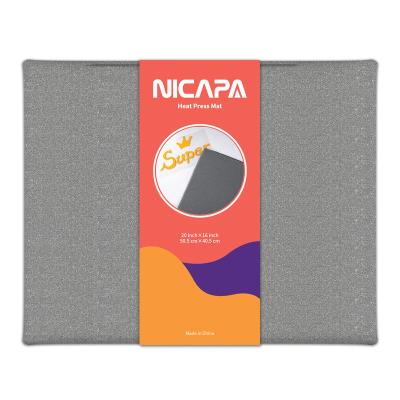 China Flame Retardant Cloth Nicapa 16x20 Inch Heat Press Mat For Ironing Heat Press Machine DIY Vinyl Insulation Pad Mats for sale