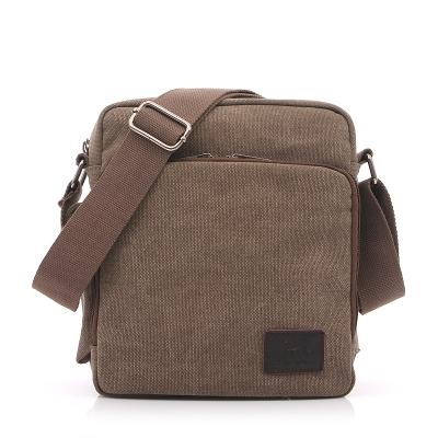 China Sling Bag Men Canvas Shoulder Bag Daily Used Custom for sale