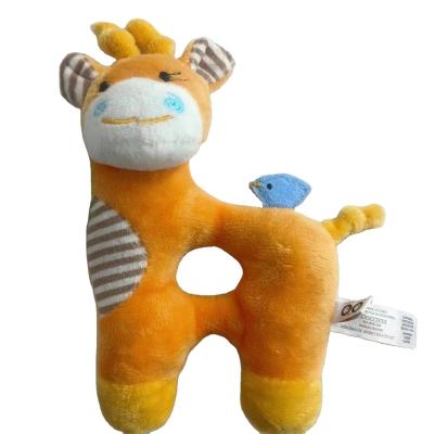 China High Quality Soft Baby Rattle Toy Giraffe Rattle For Baby Plush Squeaky Toy for sale