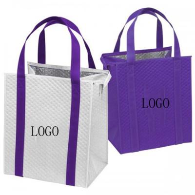 China Reusable Custom Logo Square Wine Thermal Insulated pp Nonwoven Cooler Bag Waterproof High Quality Performance for sale