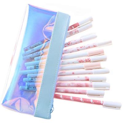 China Fashion ODM&OEM Transparent Storage Bag Travel Stationery PVC Pencil Case Bag Makeup Bag for sale