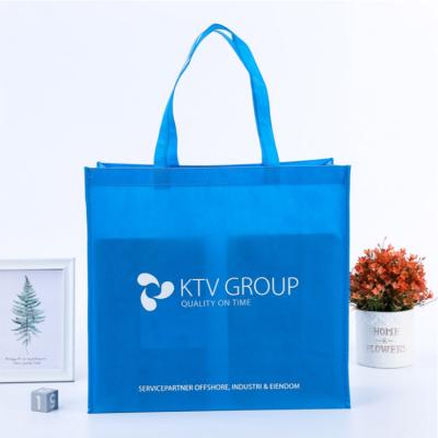 China Custom Reusable Eco Friendly Wholesale Handled Logo Promotional Tote Bag Pp Shopping Non Woven Tote Bag for sale