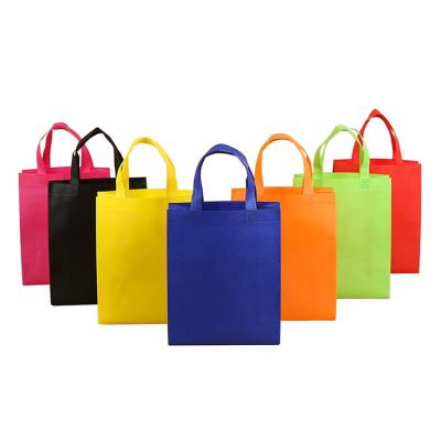 China Wholesale Hot Selling Custom Handled Logo Recycled Oem Bag Shopping Branded White Non Woven Bags for sale