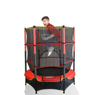 China With high quality and safe elastic rope outdoor trampoline protective net round trampoline with tent for sale for sale