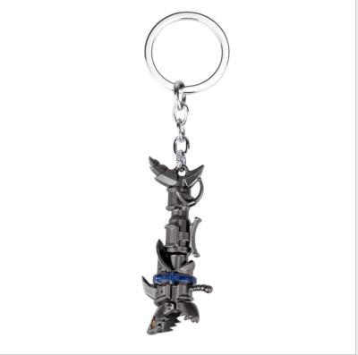 China Gifts Hot Selling Interesting Textured Shape In Key Chain Of Bad Luck Big Gunmetal, For Gamers for sale