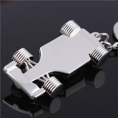 China Wholesale 2018 Eco Friendly New Shape Metal Car Next Simple Design F1 Key Chain for sale