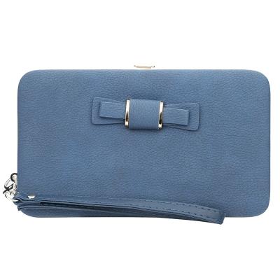 China Anti-theft Korean Style Mobile Phone Bag Women Wallet Multifunctional Bowknot Purse Purse for sale