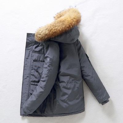 China Waterproof Custom Canadian style wholesale Winter style goose down coat Thick lovers outdoor winter coat custom down jacket for sale