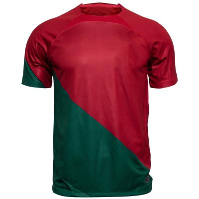 China Quick-drying Online wholesale sales latest season Portugal Thailand 1:1 home football jerseys Football jerseys 2022 202 for sale