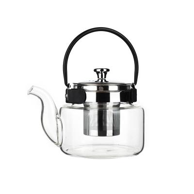 China Best Low Price Tea Home Office Casual Chinese Glass Teapot Heat Resistant High Borosilicate Teapot for sale