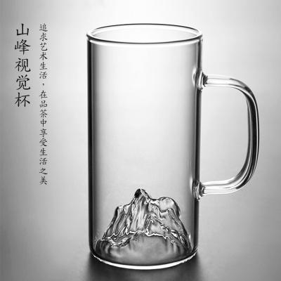 China Borosilicate Glass Handle Viable Wholesale Clear Tea Coffee Mug Espresso Mugs Double Wall Glass Cup for sale