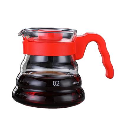 China Viable High Quality Household Coffee Filter Cup Hand Extraction Red Cloud Coffee Filter Pot for sale