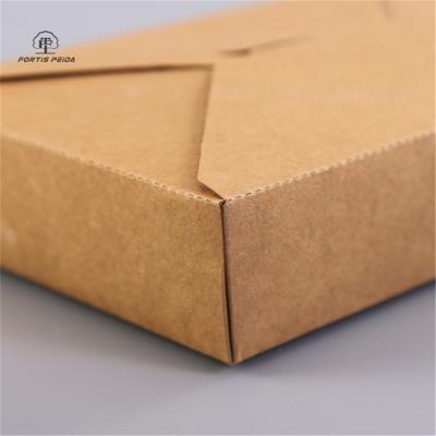 China New Style 1400ML Biodegradable Stocked Eco Friendly Disposable Take Out Box PLA Paper Packaging Containers Biodegradables for sale