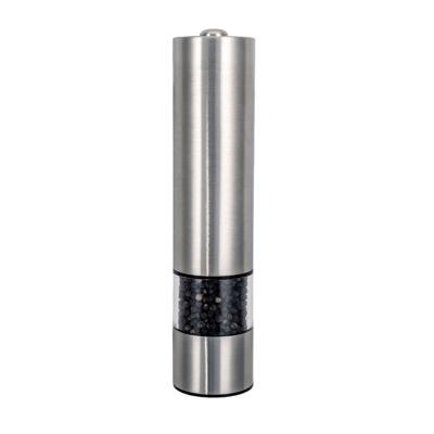 China Sustainable Custom Electric Battery Operated Stainless Steel Salt Pepper Grinder With Led for sale