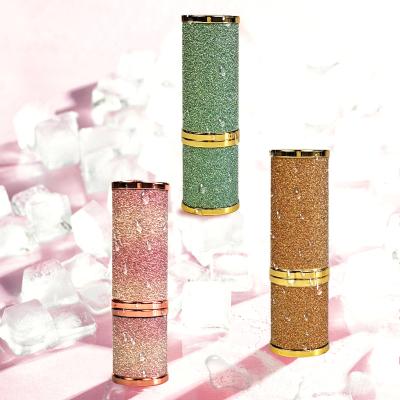 China Cosmetic New Arrival Rose Gold Empty Lip Stick Glossy High End Cylindrical Green Tube for sale