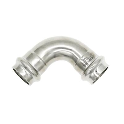 China Traditional Stainless Steel Press Fitting 90 Degree Elbow for sale